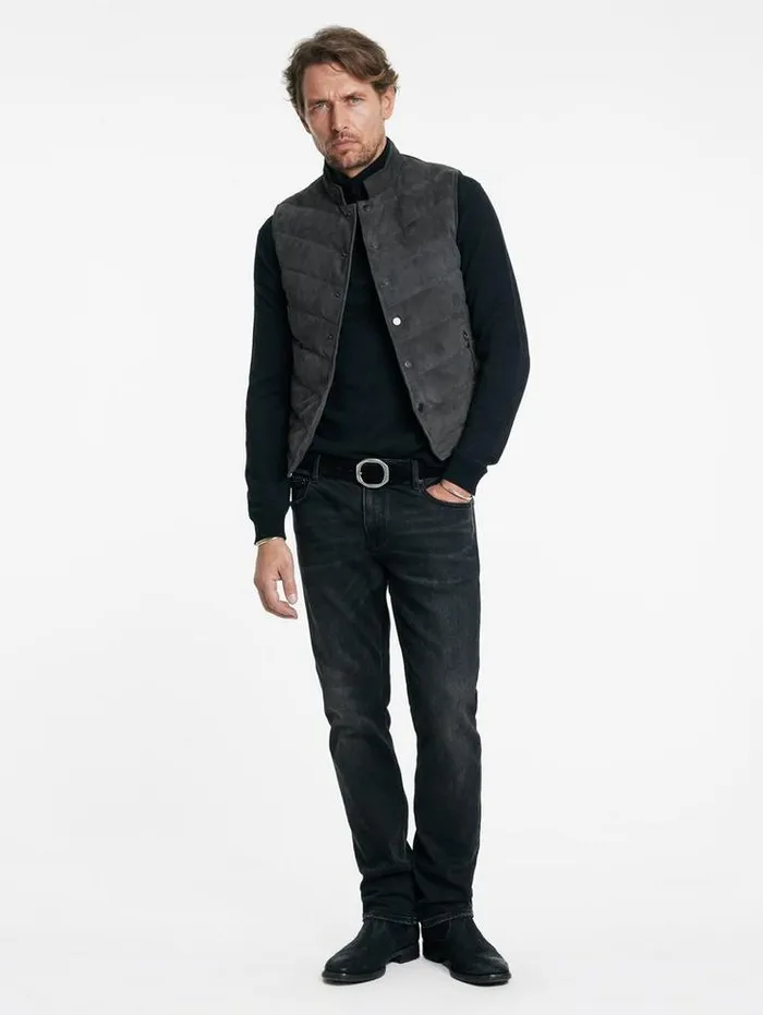 JACKSON VEST Concrete Htr Men John Varvatos Coats And Jackets