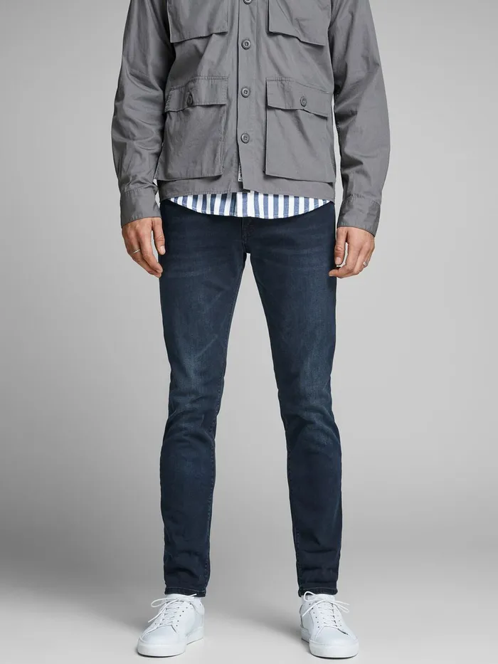 Jeans JACK and JONES Mens GLENN FELIX AM 458 PCW SPS SLIM FIT JEANS Blue Black Denim Jeans JACK and JONES Mens GLENN FELIX AM 458 PCW SPS SLIM FIT JEANS Blue Black Denim