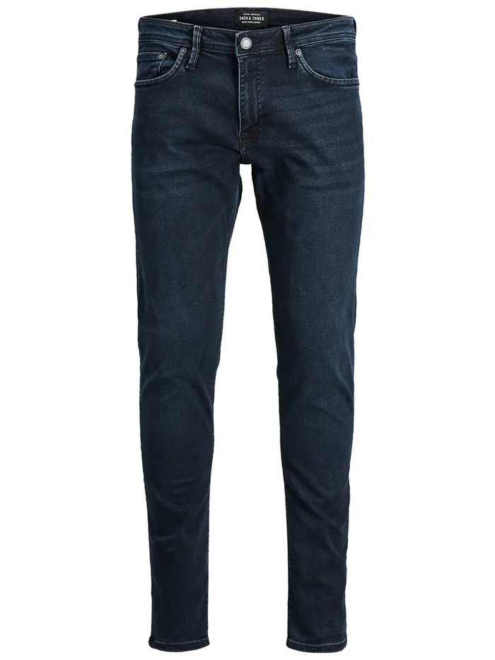 Jeans JACK and JONES Mens GLENN FELIX AM 458 PCW SPS SLIM FIT JEANS Blue Black Denim