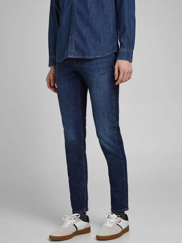 Jeans JACK and JONES Mens GLENN FELIX AM 566 LID SLIM FIT JEANS Blue Blue Denim Jeans JACK and JONES Mens GLENN FELIX AM 566 LID SLIM FIT JEANS Blue Blue Denim