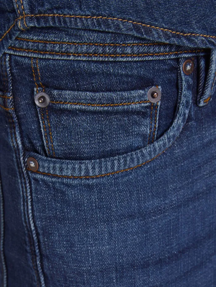 Jeans JACK and JONES Mens GLENN FELIX AM 566 LID SLIM FIT JEANS Blue Blue Denim