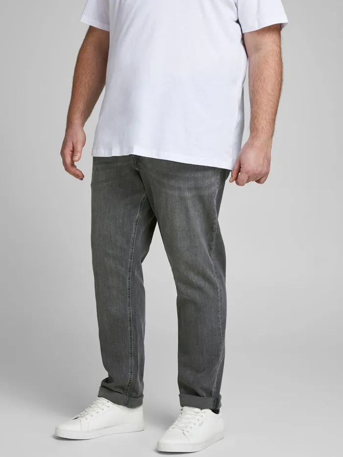 Jeans JACK and JONES Mens GLENN ORIGINAL AM 010 PLUS SIZE SLIM FIT JEANS Grey Black Denim Jeans JACK and JONES Mens GLENN ORIGINAL AM 010 PLUS SIZE SLIM FIT JEANS Grey Black Denim