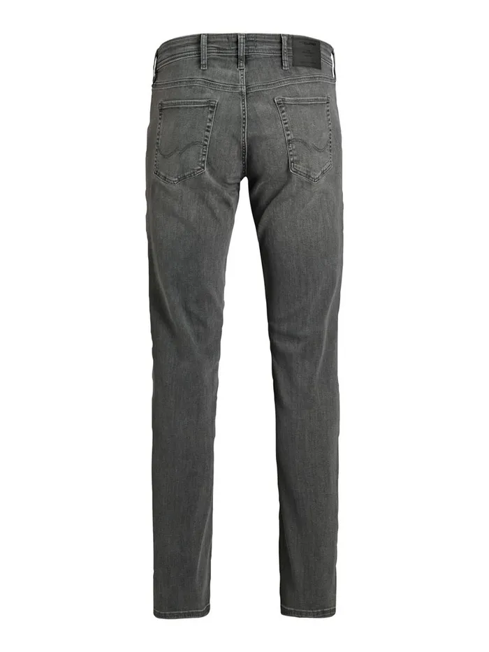 Jeans JACK and JONES Mens GLENN ORIGINAL AM 010 PLUS SIZE SLIM FIT JEANS Grey Black Denim
