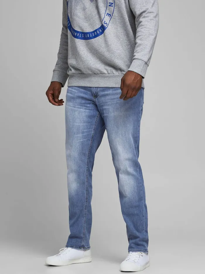 Jeans JACK and JONES Mens GLENN ORIGINAL AM 815 PLUS SIZE SLIM FIT JEANS Blue Blue Denim Jeans JACK and JONES Mens GLENN ORIGINAL AM 815 PLUS SIZE SLIM FIT JEANS Blue Blue Denim