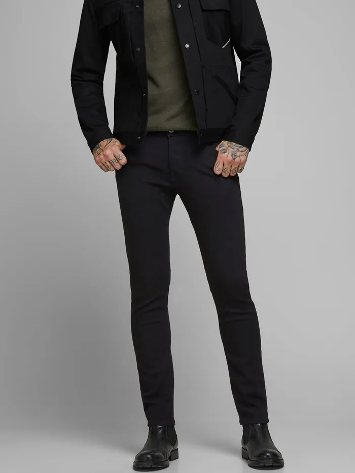 Jeans JACK and JONES Mens GLENN ORIGINAL AM 816 SLIM FIT JEANS Black Black Denim Jeans JACK and JONES Mens GLENN ORIGINAL AM 816 SLIM FIT JEANS Black Black Denim
