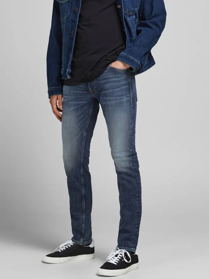 Jeans JACK and JONES Mens GLENN ORIGINAL CJ 198 SLIM FIT JEANS Blue Blue Denim Jeans JACK and JONES Mens GLENN ORIGINAL CJ 198 SLIM FIT JEANS Blue Blue Denim