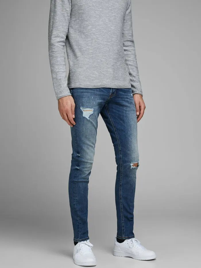 Jeans JACK and JONES Mens GLENN ORIGINAL GE 050 SLIM FIT JEANS Blue Blue Denim Jeans JACK and JONES Mens GLENN ORIGINAL GE 050 SLIM FIT JEANS Blue Blue Denim