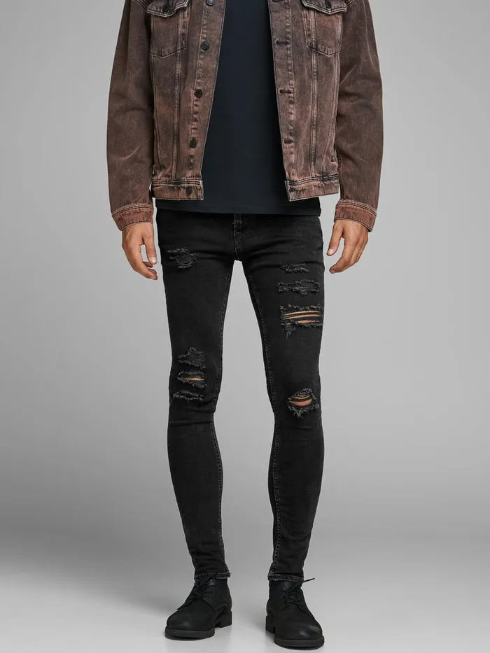 Jeans JACK and JONES Mens LIAM ORIGINAL AM 502 SKINNY FIT JEANS Black Black Denim Jeans JACK and JONES Mens LIAM ORIGINAL AM 502 SKINNY FIT JEANS Black Black Denim