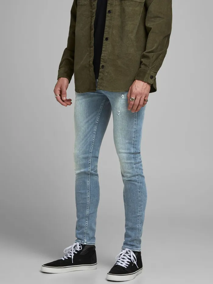 Jeans JACK and JONES Mens LIAM ORIGINAL CJ 317 SKINNY FIT JEANS Blue Blue Denim Jeans JACK and JONES Mens LIAM ORIGINAL CJ 317 SKINNY FIT JEANS Blue Blue Denim