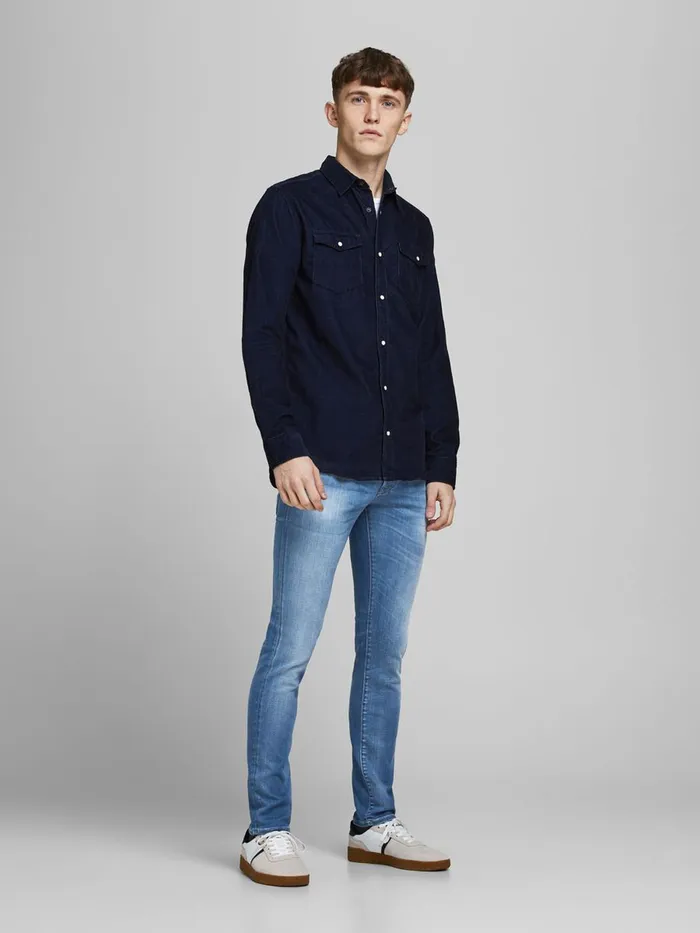 Jeans JACK and JONES Mens MIKE SPENCER BL 942 COMFORT FIT JEANS Blue Blue Denim