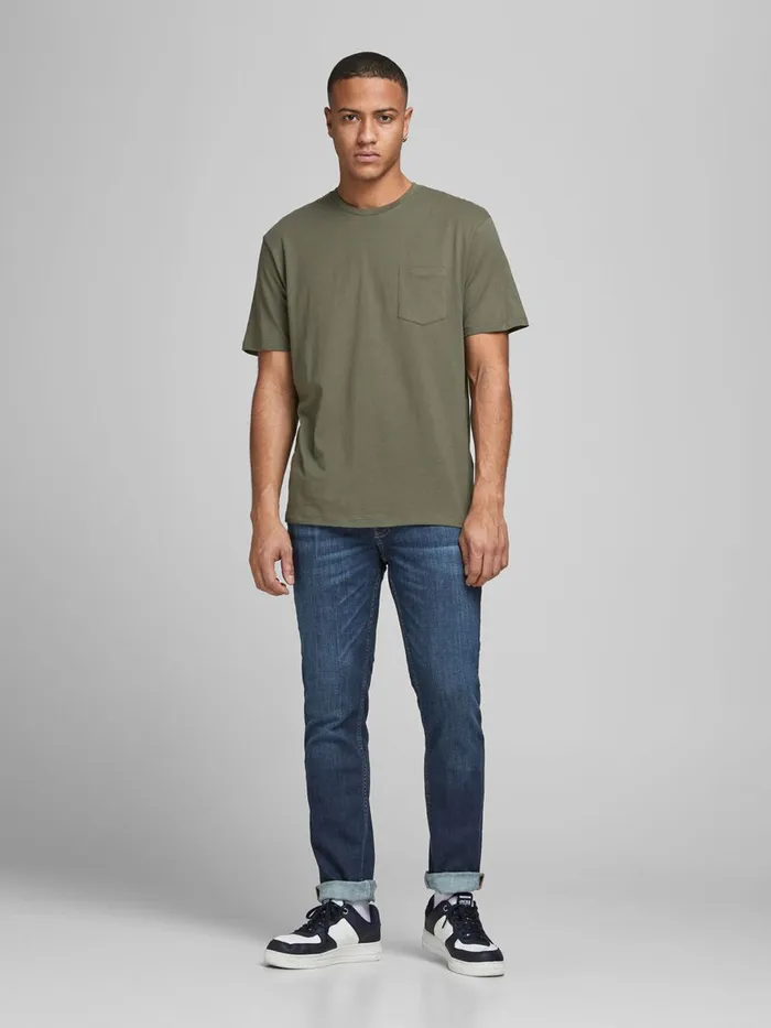 Jeans JACK and JONES Mens TIM ORIGINAL CJ 927 SLIMSTRAIGHT FIT JEANS Blue Blue Denim