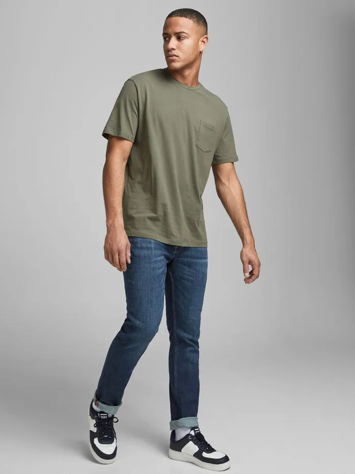 Jeans JACK and JONES Mens TIM ORIGINAL CJ 927 SLIMSTRAIGHT FIT JEANS Blue Blue Denim