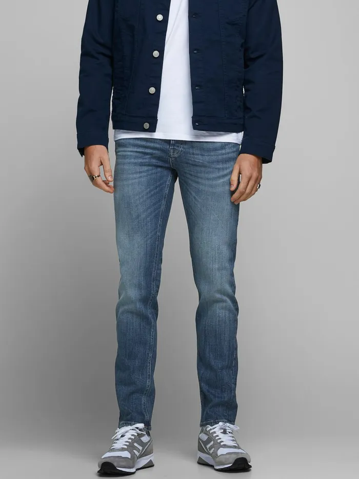 Jeans JACK and JONES Mens TIM ORIGINAL JJ 255 SLIMSTRAIGHT FIT JEANS Blue Blue Denim Jeans JACK and JONES Mens TIM ORIGINAL JJ 255 SLIMSTRAIGHT FIT JEANS Blue Blue Denim