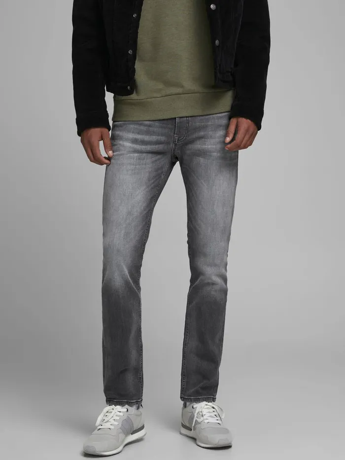 Jeans JACK and JONES Mens TIM ORIGINAL JOS 183 SLIMSTRAIGHT FIT JEANS Grey Grey Denim Jeans JACK and JONES Mens TIM ORIGINAL JOS 183 SLIMSTRAIGHT FIT JEANS Grey Grey Denim