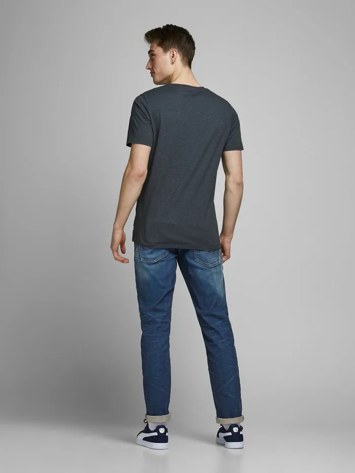 Jeans JACK and JONES Mens TIM ORIGINAL JOS 919 SLIMSTRAIGHT FIT JEANS Blue Medium Blue Denim