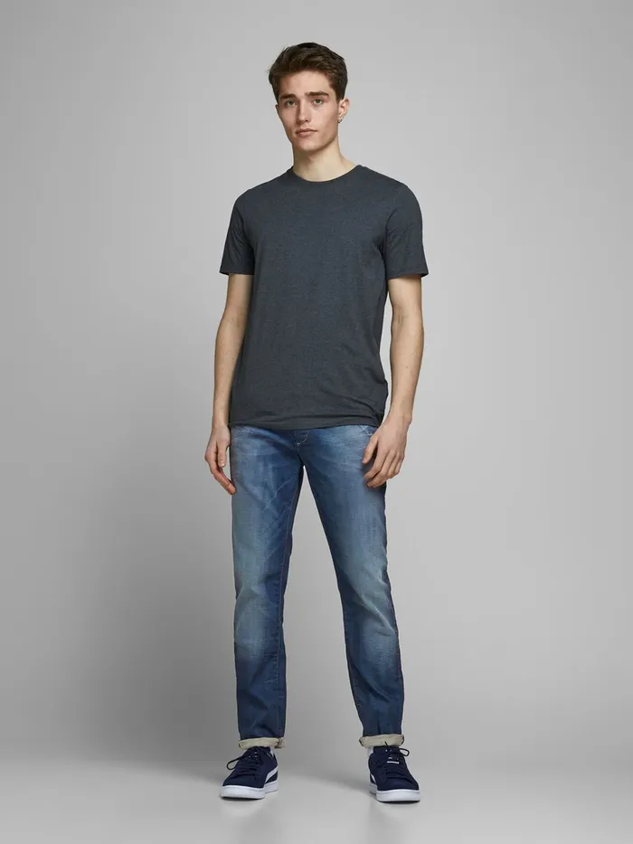 Jeans JACK and JONES Mens TIM ORIGINAL JOS 919 SLIMSTRAIGHT FIT JEANS Blue Medium Blue Denim