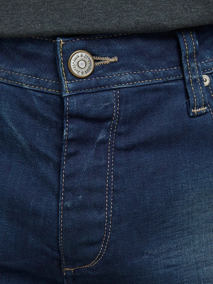 Jeans JACK and JONES Mens TIM ORIGINAL JOS 919 SLIMSTRAIGHT FIT JEANS Blue Medium Blue Denim