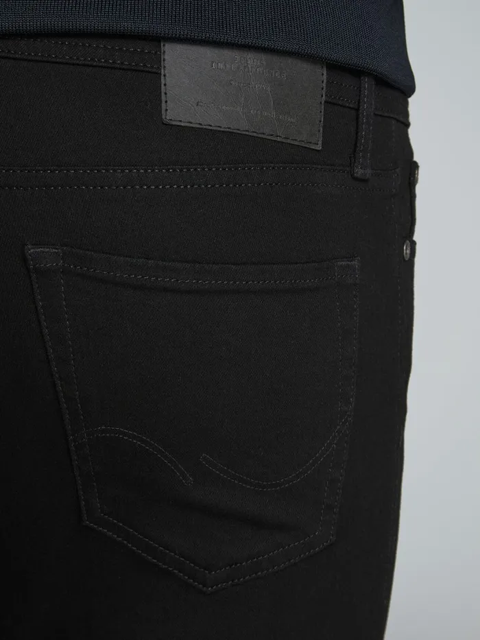 Jeans JACK and JONES Mens TOM ORIGINAL AM 816 SKINNY FIT JEANS Black Black Denim