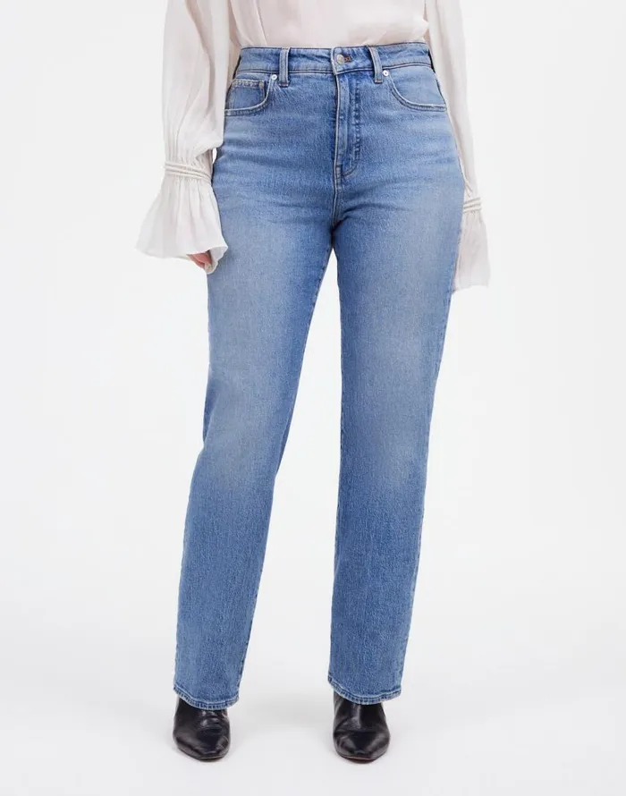 Jeans Women Madewell The Curvy 03990s Straight Jean Rondell Wash