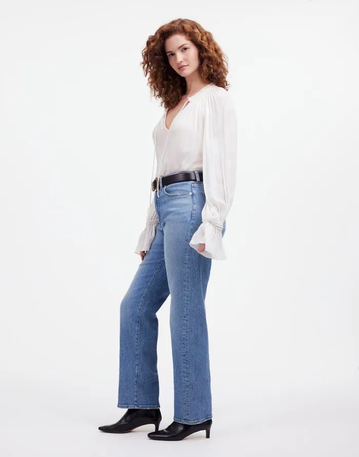 Jeans Women Madewell The Curvy 03990s Straight Jean Rondell Wash