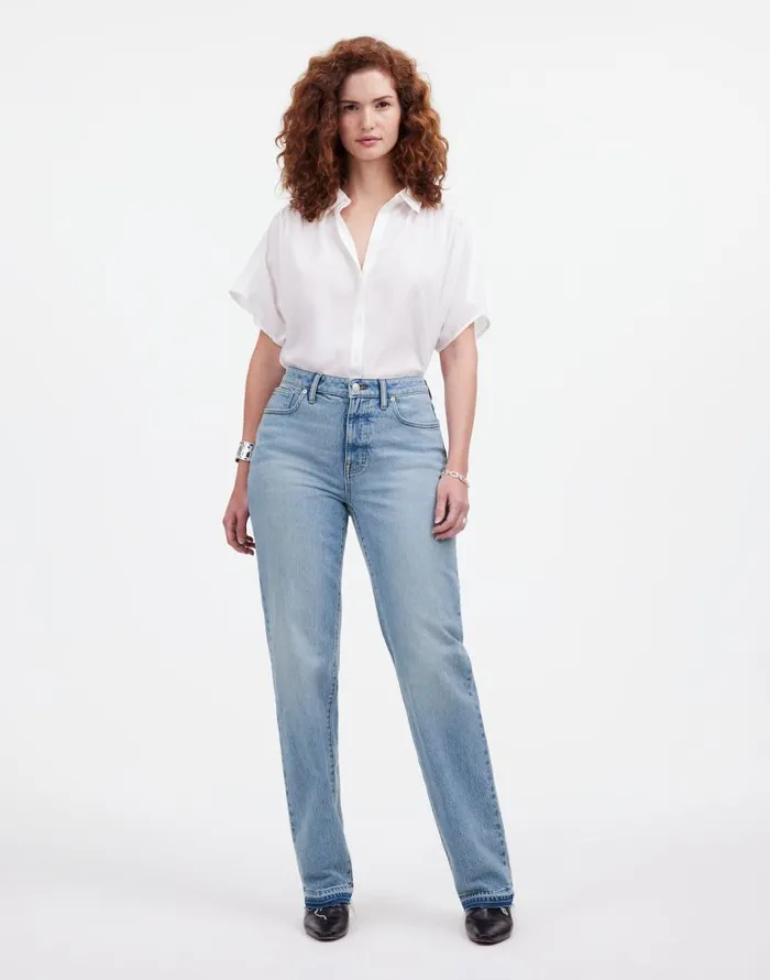Jeans Women Madewell The Curvy 03990s Straight MidRise Jean In Barbosa Wash Barbosa Wash Jeans Women Madewell The Curvy 03990s Straight MidRise Jean In Barbosa Wash Barbosa Wash