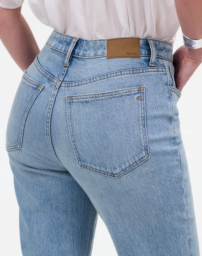 Jeans Women Madewell The Curvy 03990s Straight MidRise Jean In Barbosa Wash Barbosa Wash