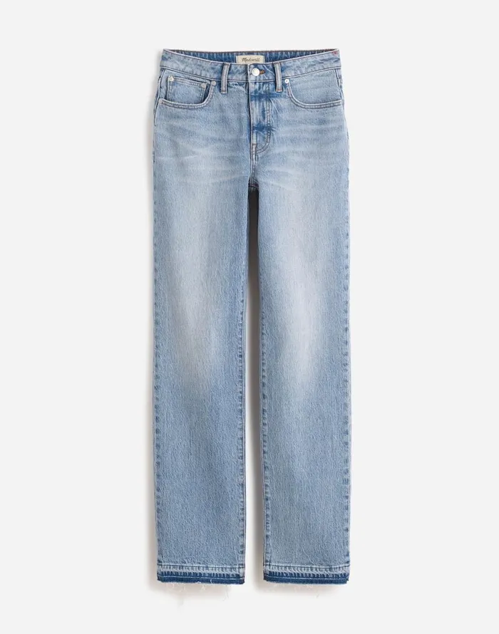 Jeans Women Madewell The Curvy 03990s Straight MidRise Jean In Barbosa Wash Barbosa Wash