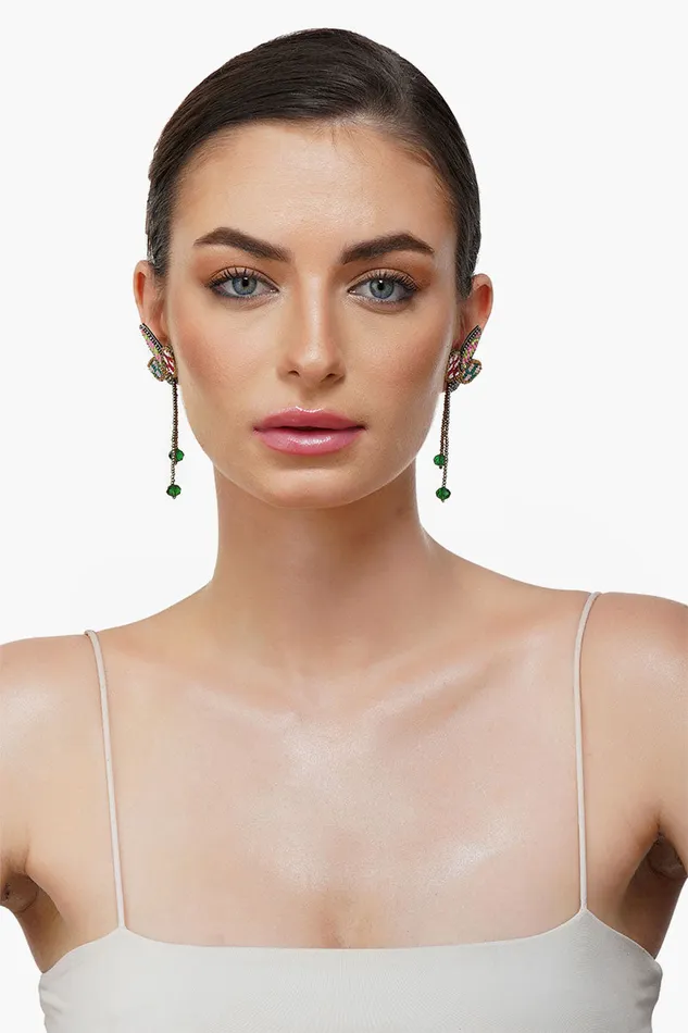 Jewelry Women America and Beyond Petal Drop Beaded Earrings