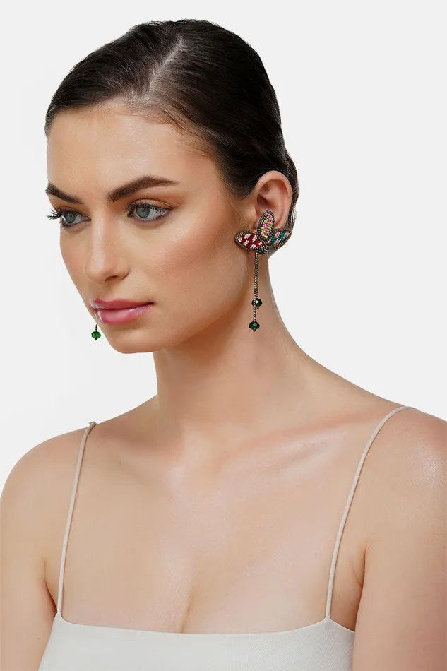 Jewelry Women America and Beyond Petal Drop Beaded Earrings