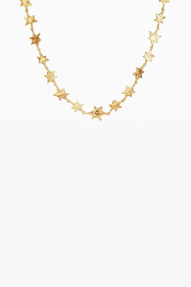 Jewelry Women Desigual Goldplated Star Choker Zalio Materialfinishes