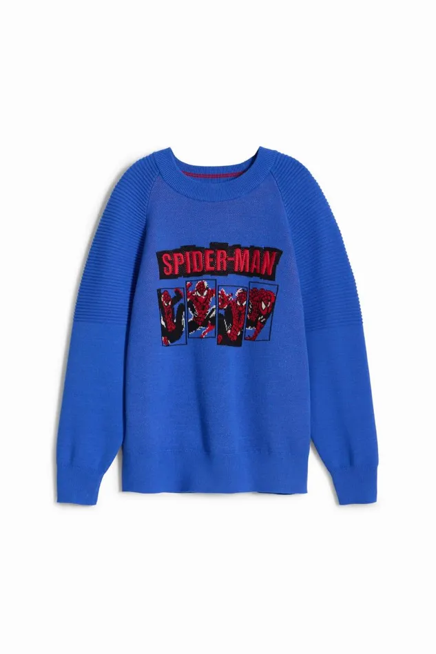 Jumpers And Sweatshirts Kids Desigual Spiderman Sweatshirt Without Hood Blue