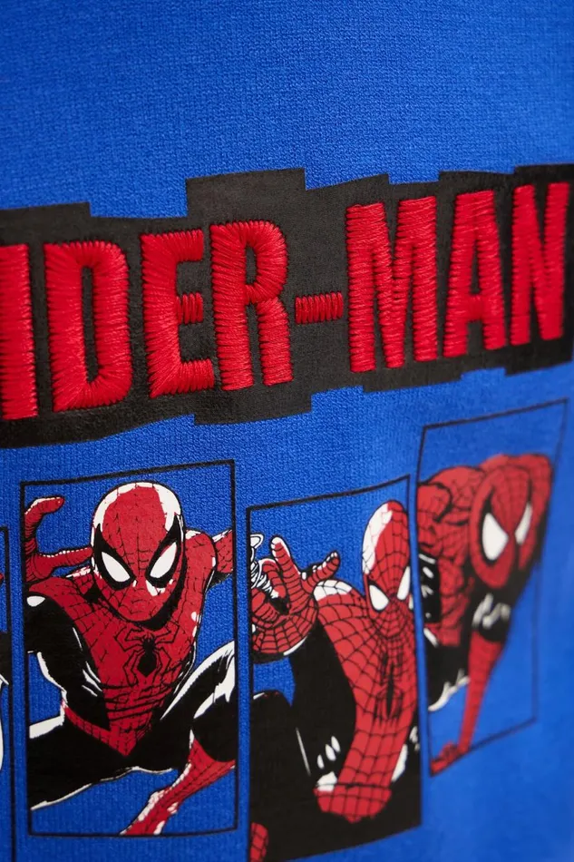 Jumpers And Sweatshirts Kids Desigual Spiderman Sweatshirt Without Hood Blue