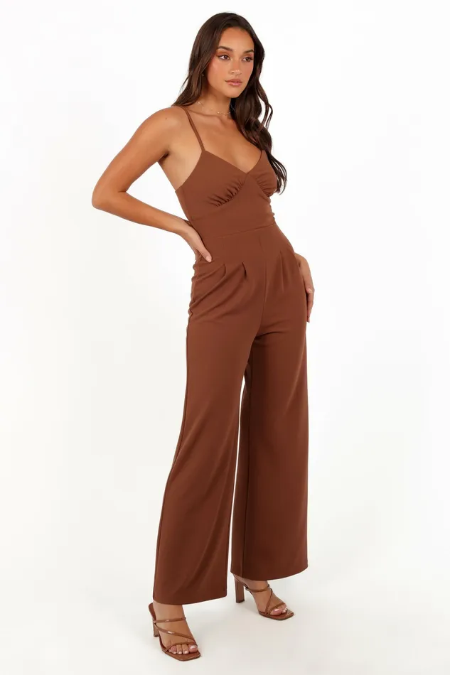 Jumpsuits and Rompers Petal and Pup Women Maelle Jumpsuit Banksia Brown