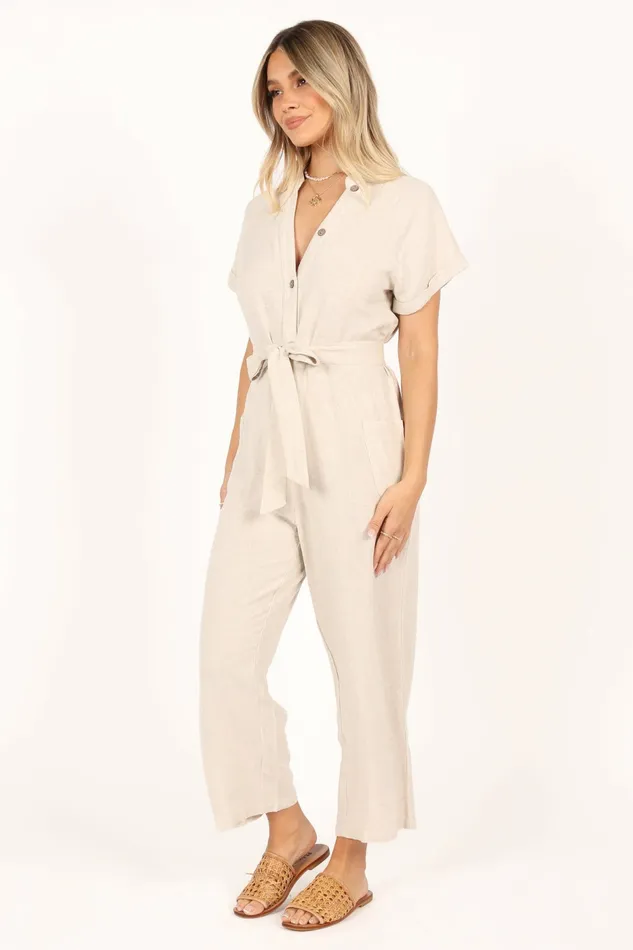 Jumpsuits and Rompers Women Petal and Pup Archie Jumpsuit Oat
