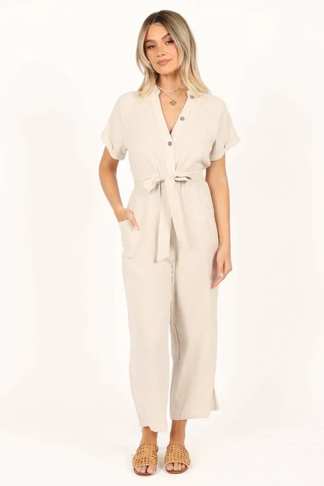 Jumpsuits and Rompers Women Petal and Pup Archie Jumpsuit Oat