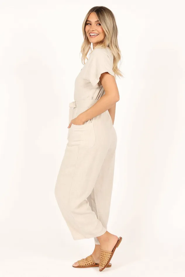 Jumpsuits and Rompers Women Petal and Pup Archie Jumpsuit Oat