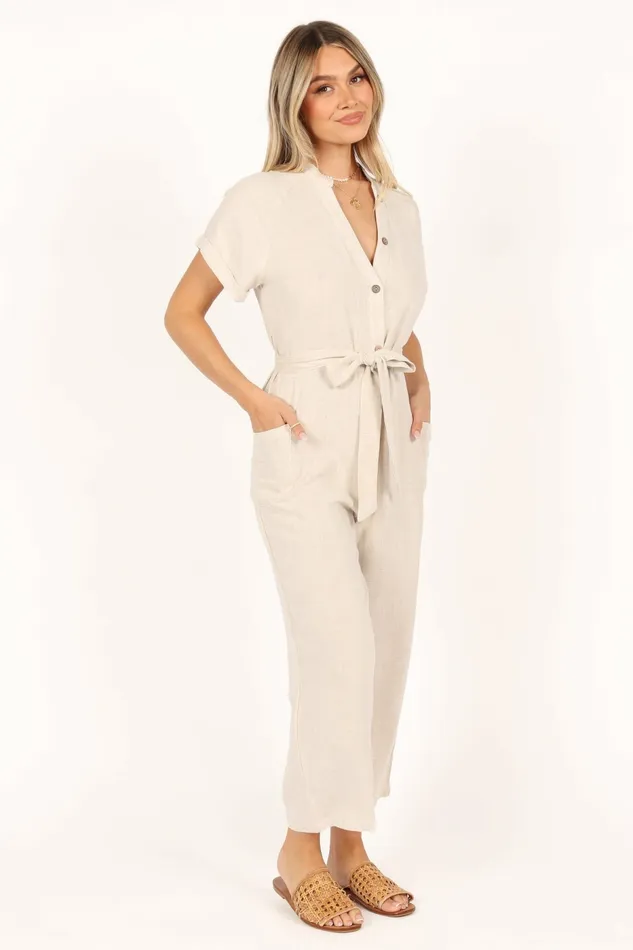 Jumpsuits and Rompers Women Petal and Pup Archie Jumpsuit Oat