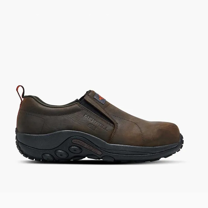 Jungle Moc Leather Comp Toe SD Work Shoe Wide Width Espresso Men Merrell SlipOns
