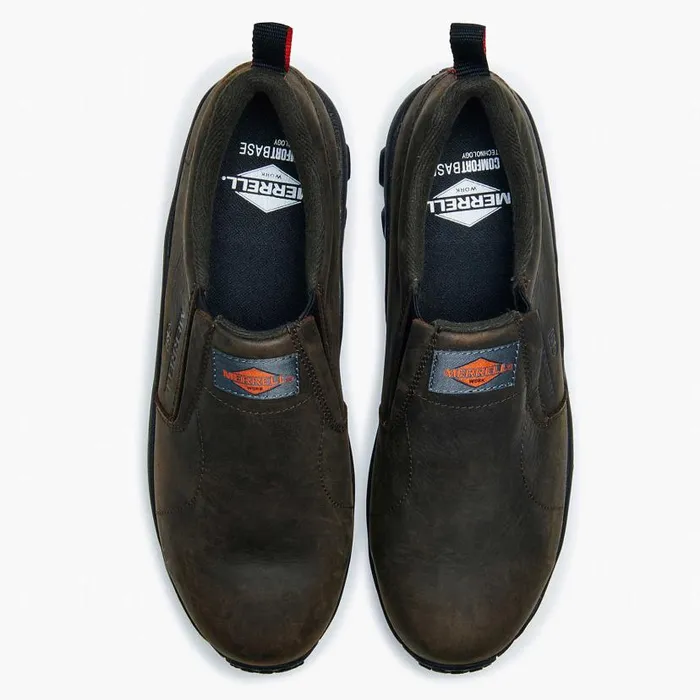 Jungle Moc Leather Comp Toe SD Work Shoe Wide Width Espresso Men Merrell SlipOns Jungle Moc Leather Comp Toe SD Work Shoe Wide Width Espresso Men Merrell SlipOns
