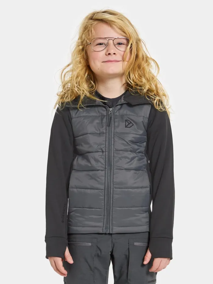 Kapris Kids039 FullZip Black Kids Didriksons Fleece and Midlayers
