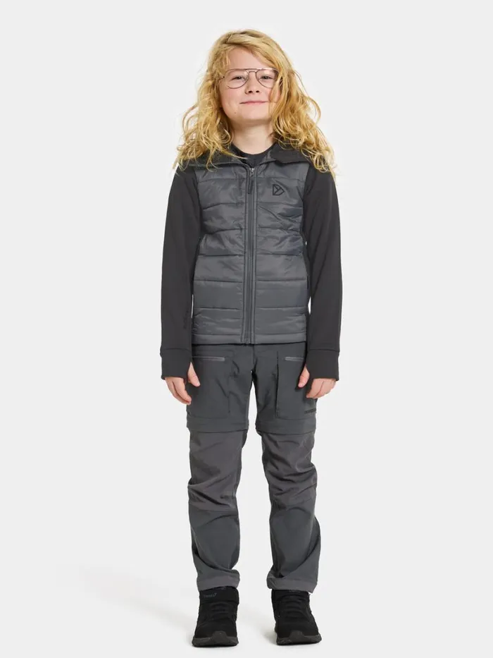 Kapris Kids039 FullZip Black Kids Didriksons Fleece and Midlayers