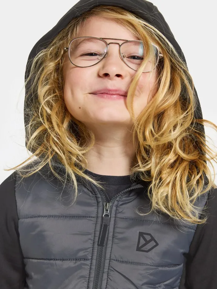 Kapris Kids039 FullZip Black Kids Didriksons Fleece and Midlayers