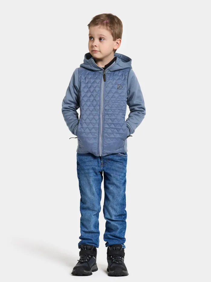 Kapris Kids039 FullZip True Blue Kids Didriksons Fleece and Midlayers