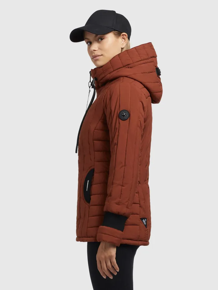KHUJO Jacke TWEETY PRIME7 LIGHT Rotbraun Rotbraun Women Quilted Jackets