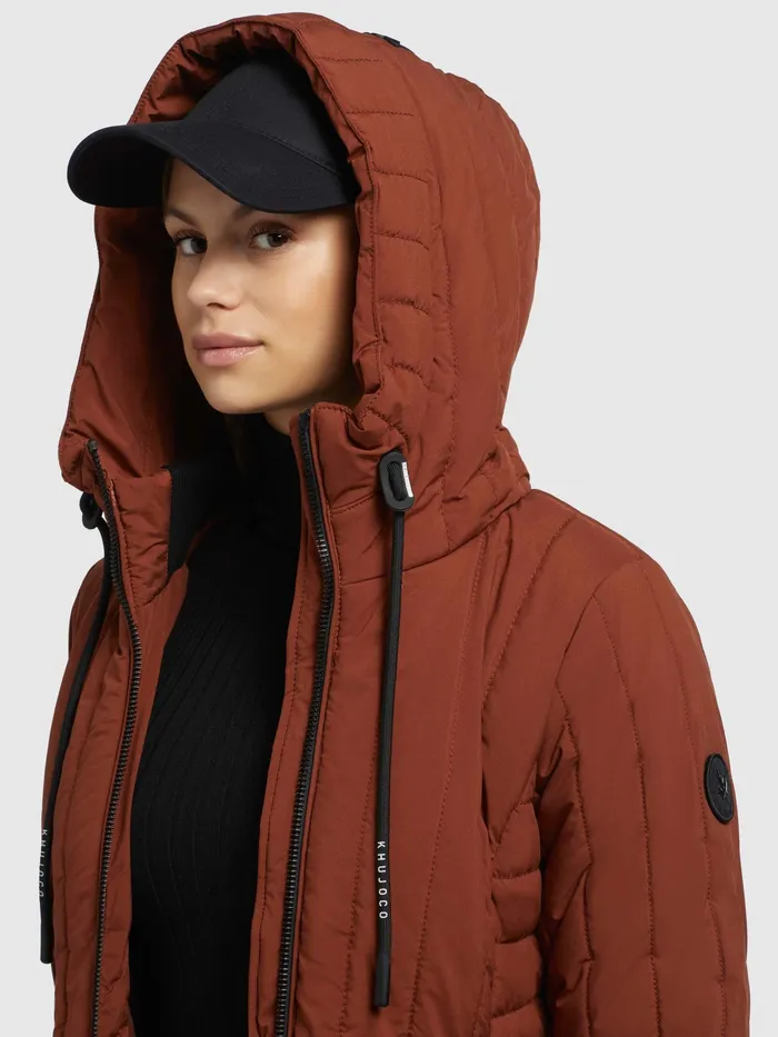 KHUJO Jacke TWEETY PRIME7 LIGHT Rotbraun Rotbraun Women Quilted Jackets