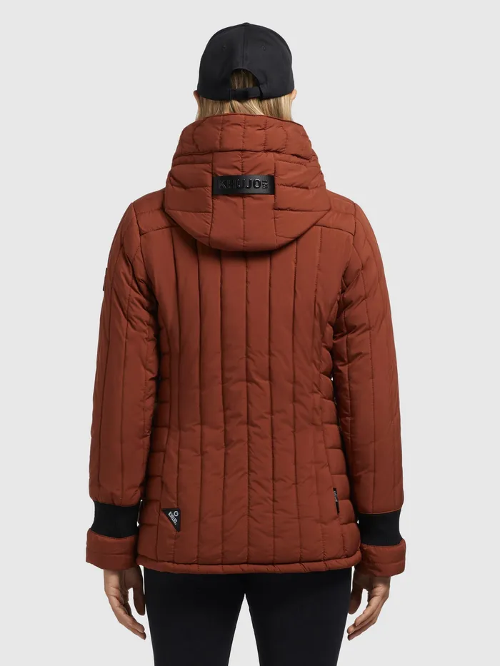 KHUJO Jacke TWEETY PRIME7 LIGHT Rotbraun Rotbraun Women Quilted Jackets