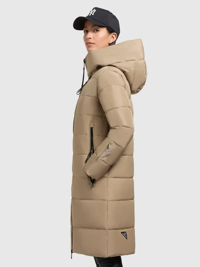 KHUJO Puffer Coats Women Mantel JILIAS4 Sand Sand