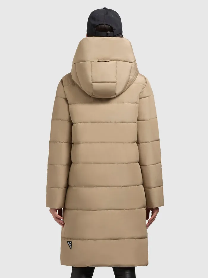 KHUJO Puffer Coats Women Mantel JILIAS4 Sand Sand