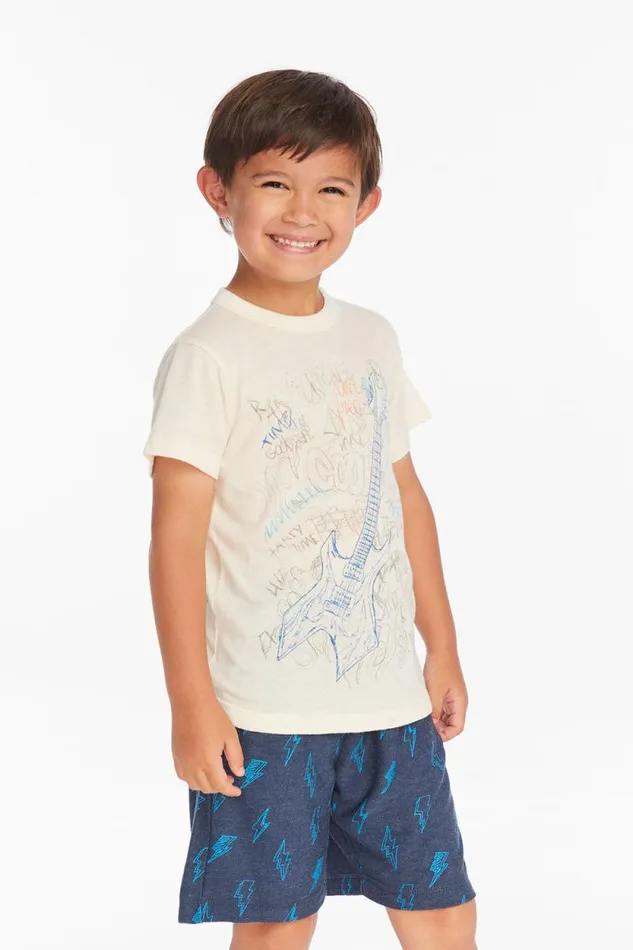 Kids Chaser Brand Boys Doodle Rock039n039Roll Boys Tee