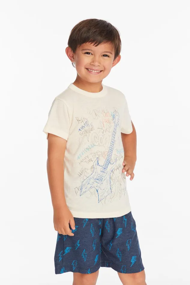 Kids Chaser Brand Boys Doodle Rock039n039Roll Boys Tee
